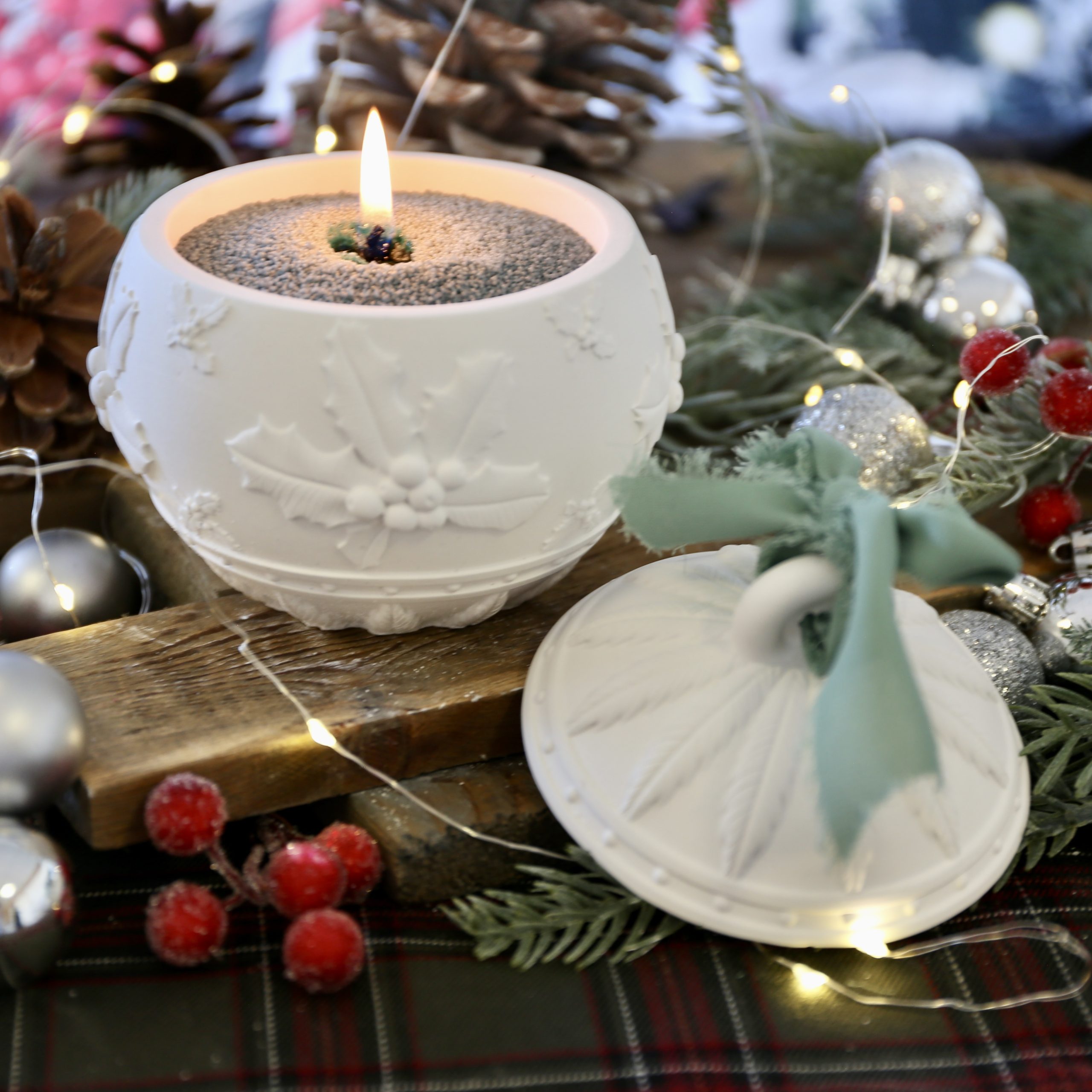 Silikon - Gießform - Wunderschöne Christbaumkugeln - Dose mit Deckel - Kerzengefäß - 6,8oz - mit Manschette - wähle aus 2 Varianten - offizieller Partner von Boowan Nicole – Bild 25