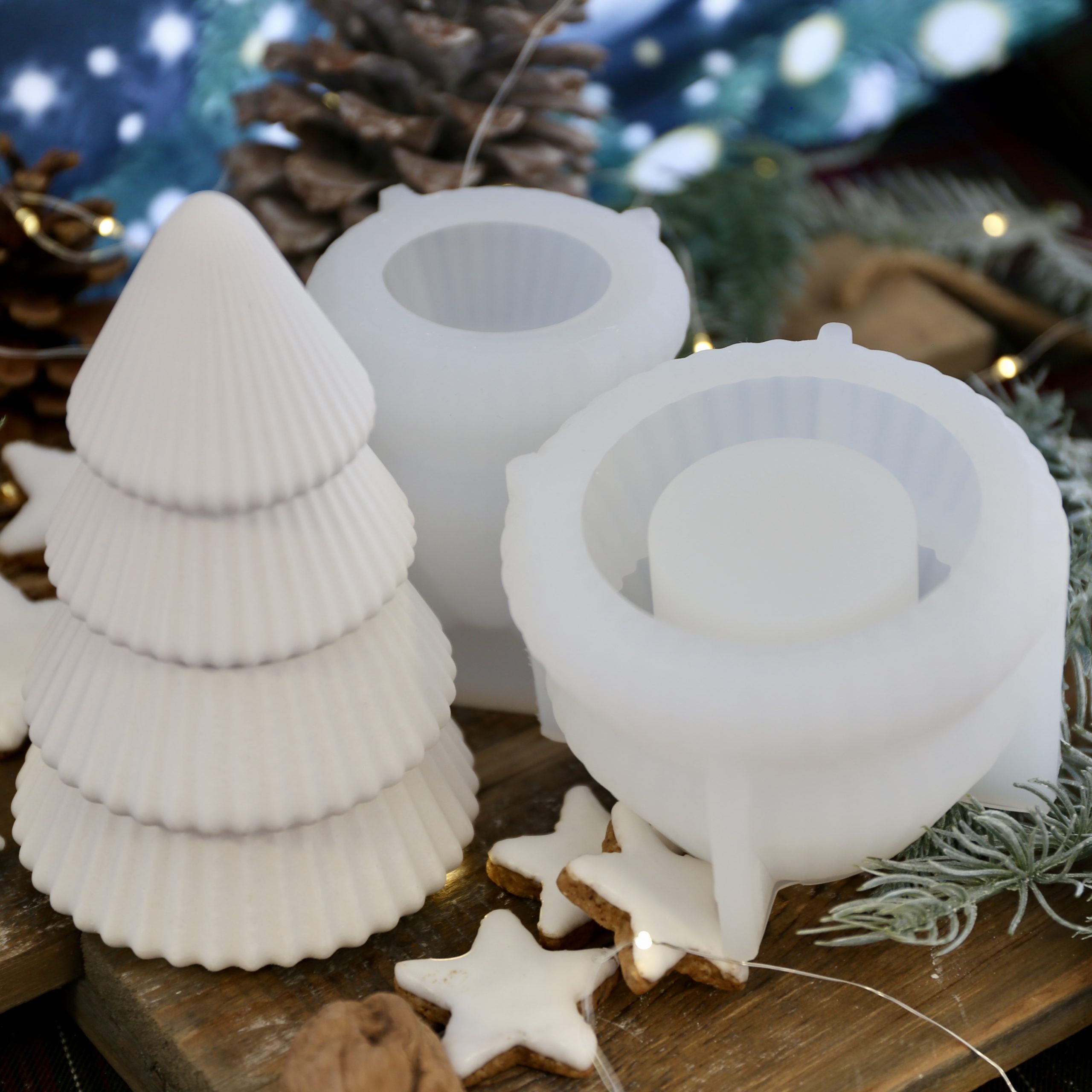 Silikon - Gießform - Besondere Tannenbäume - Dose - Kerzengefäß - 7oz - wähle aus 4 Varianten - offizieller Partner von Boowan Nicole – Bild 26