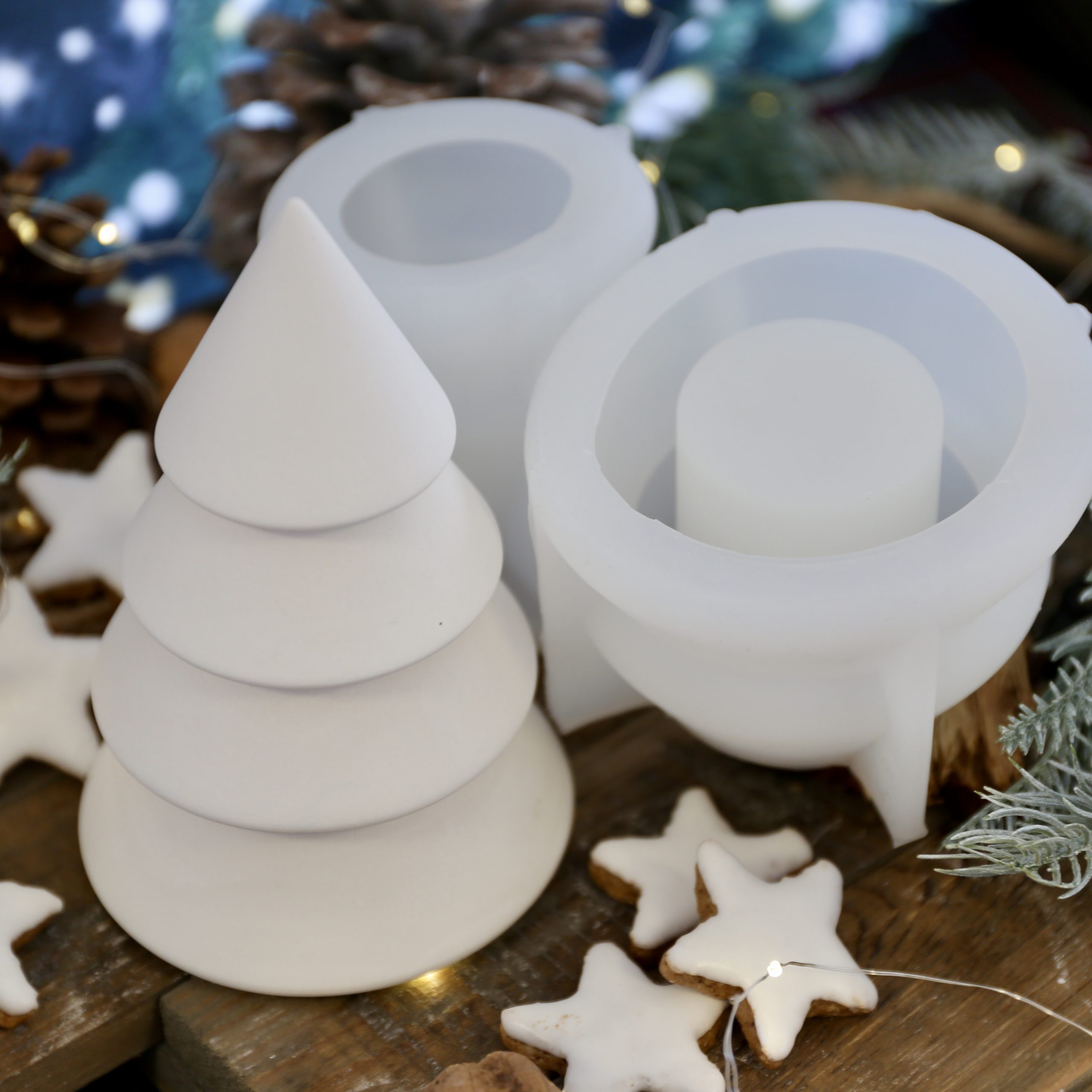 Silikon - Gießform - Besondere Tannenbäume - Dose - Kerzengefäß - 7oz - wähle aus 4 Varianten - offizieller Partner von Boowan Nicole – Bild 11