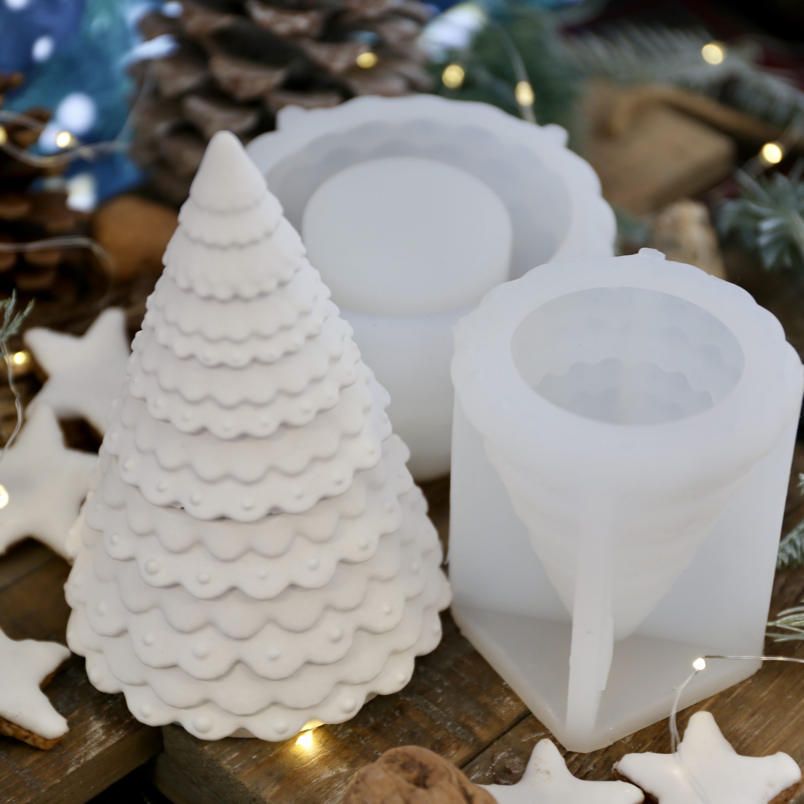 Silikon - Gießform - Besondere Tannenbäume - Dose - Kerzengefäß - 7oz - wähle aus 4 Varianten - offizieller Partner von Boowan Nicole – Bild 20