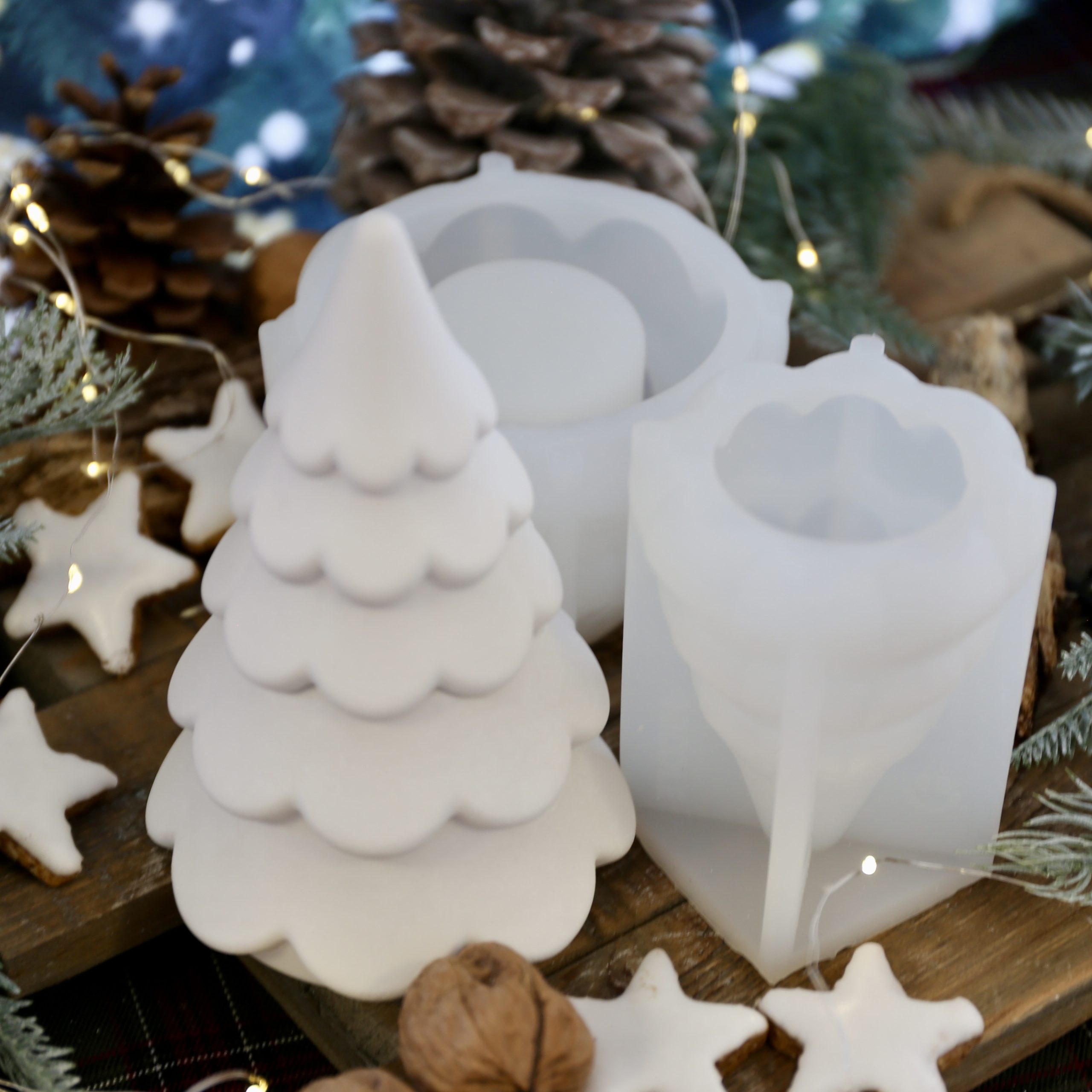 Silikon - Gießform - Besondere Tannenbäume - Dose - Kerzengefäß - 7oz - wähle aus 4 Varianten - offizieller Partner von Boowan Nicole – Bild 16