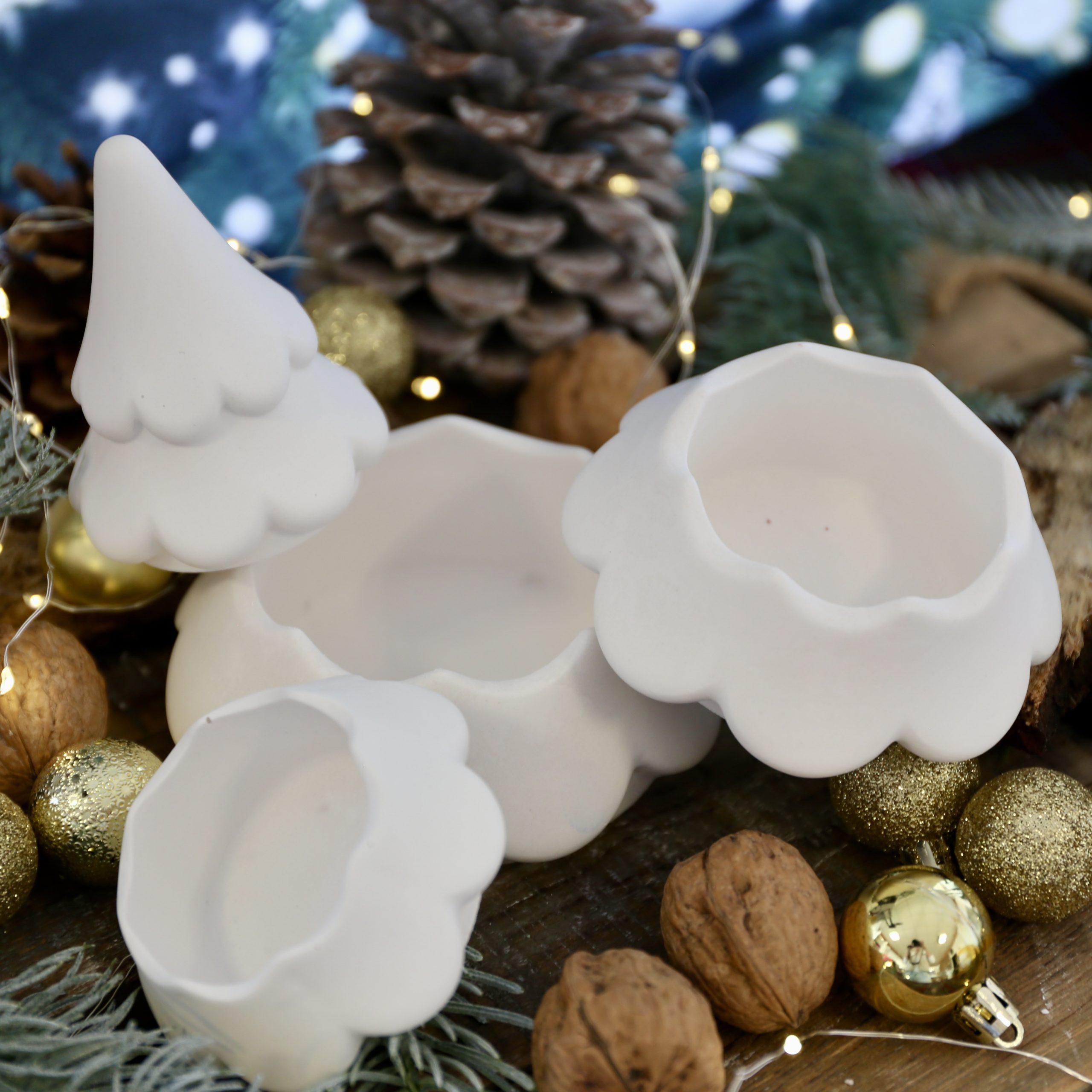 Silikon - Gießform - Zauberhafter Tannenbaum - Dose - 4 teilig - stapelbar - Kerzengefäß - offizieller Partner von Boowan Nicole – Bild 6