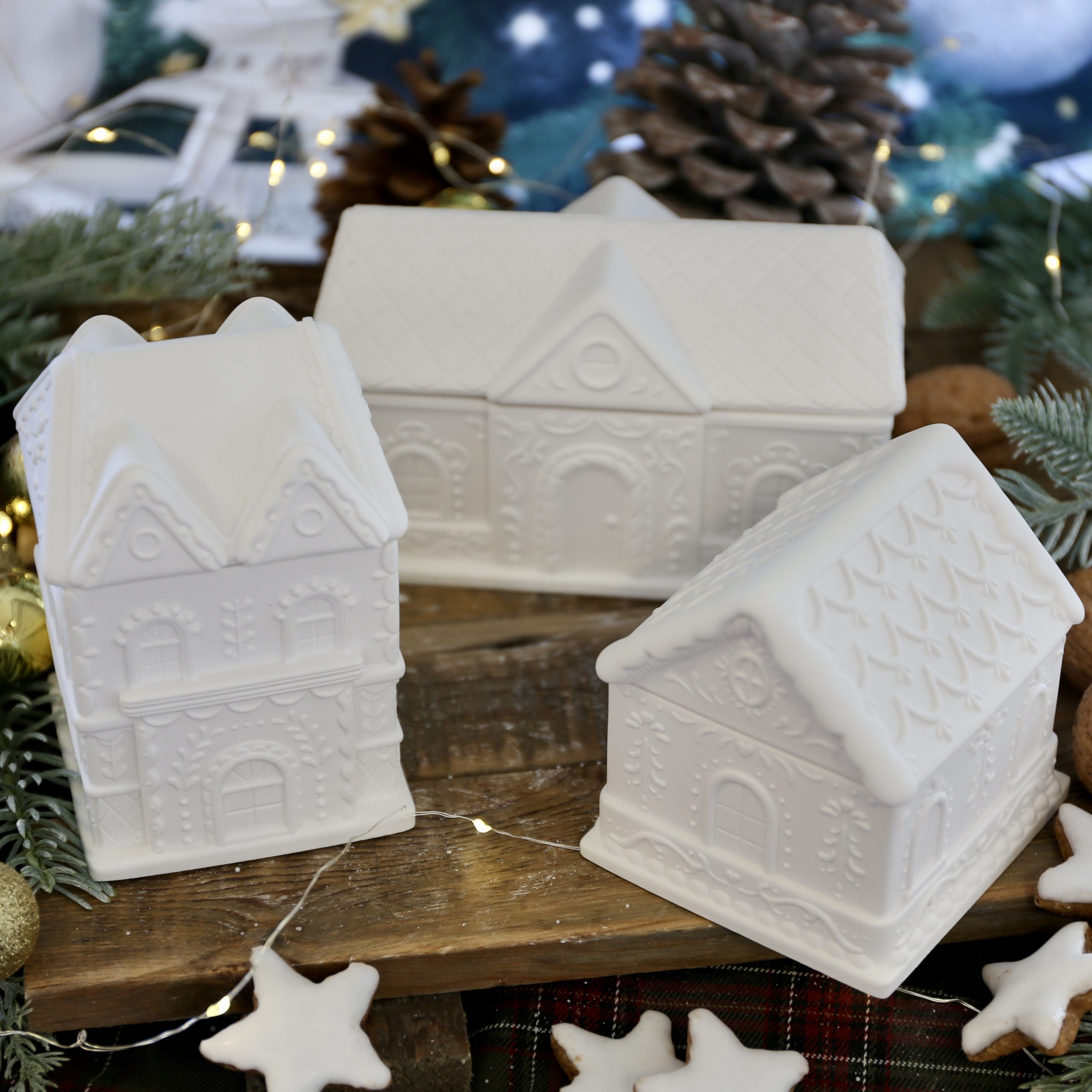 Silikon - Gießform - Lebkuchenhäuser - Dose - Kerzengefäß - 3oz / 7oz / 9oz - mit Manschette - offizieller Partner von Boowan Nicole – Bild 2