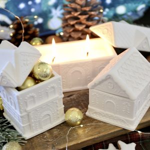 Silikon - Gießform - Wunderschöne Christbaumkugeln - Dose mit Deckel - Kerzengefäß - 6,8oz - mit Manschette - wähle aus 2 Varianten - offizieller Partner von Boowan Nicole