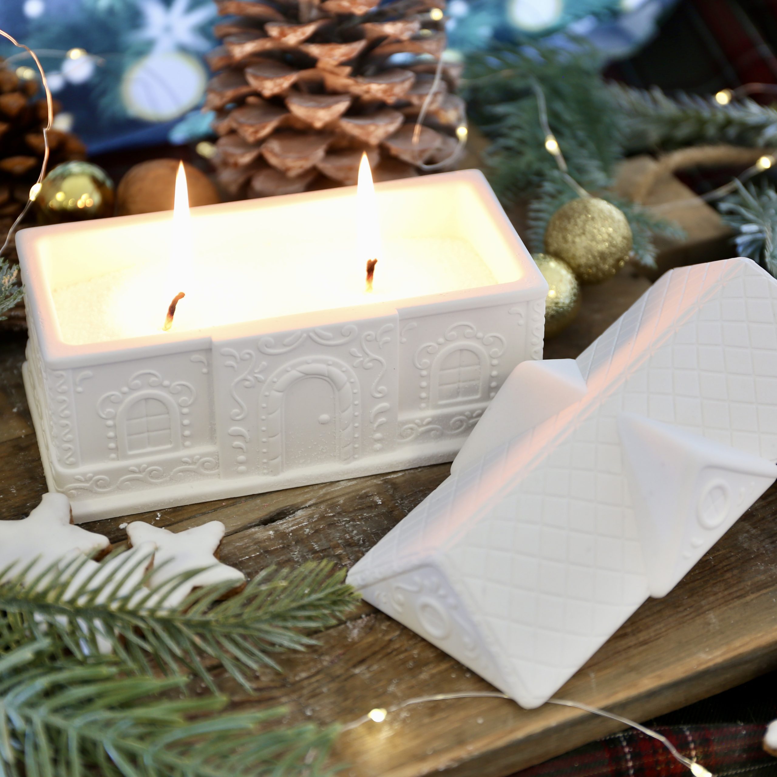 Silikon - Gießform - Lebkuchenhäuser - Dose - Kerzengefäß - 3oz / 7oz / 9oz - mit Manschette - offizieller Partner von Boowan Nicole – Bild 18