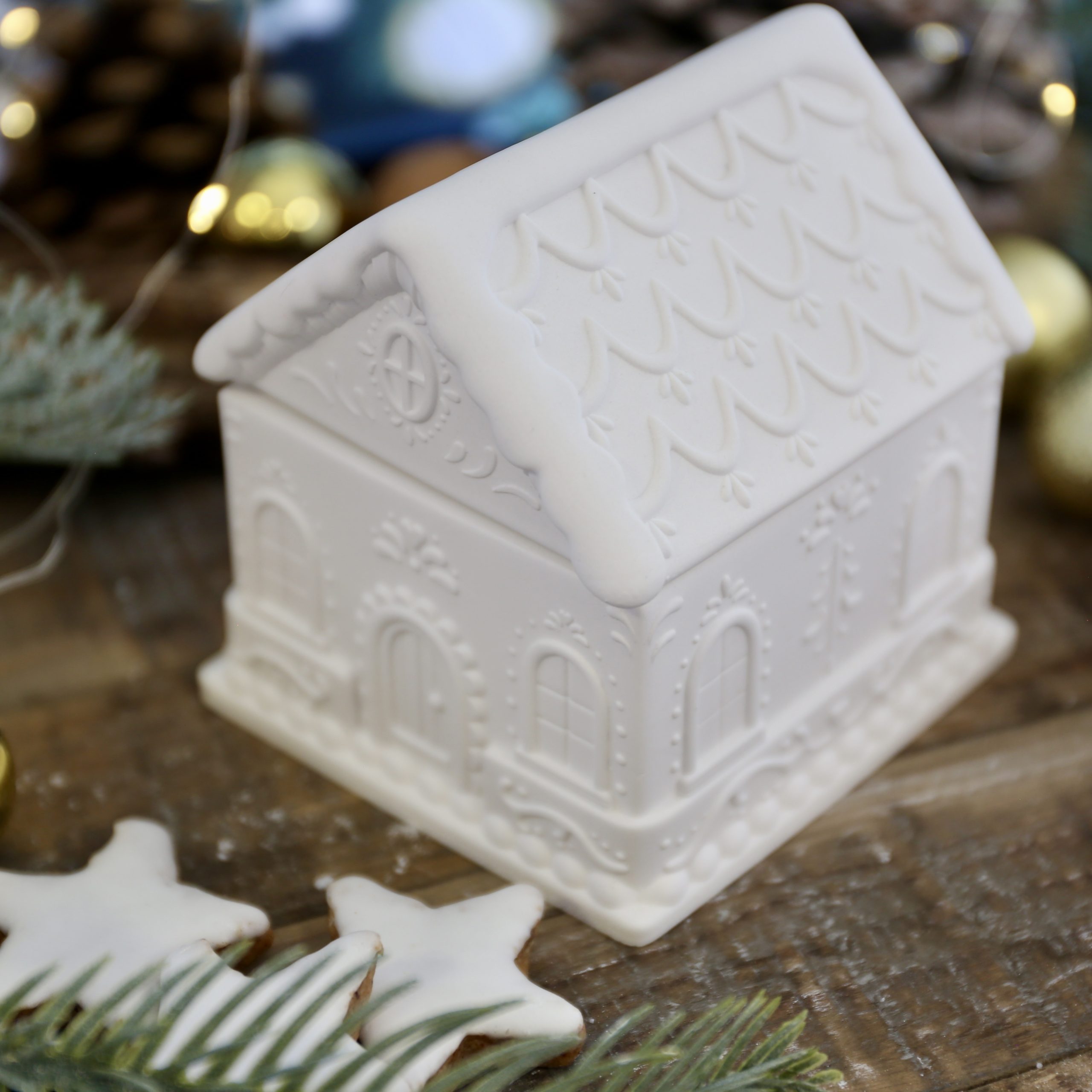 Silikon - Gießform - Lebkuchenhäuser - Dose - Kerzengefäß - 3oz / 7oz / 9oz - mit Manschette - offizieller Partner von Boowan Nicole – Bild 6