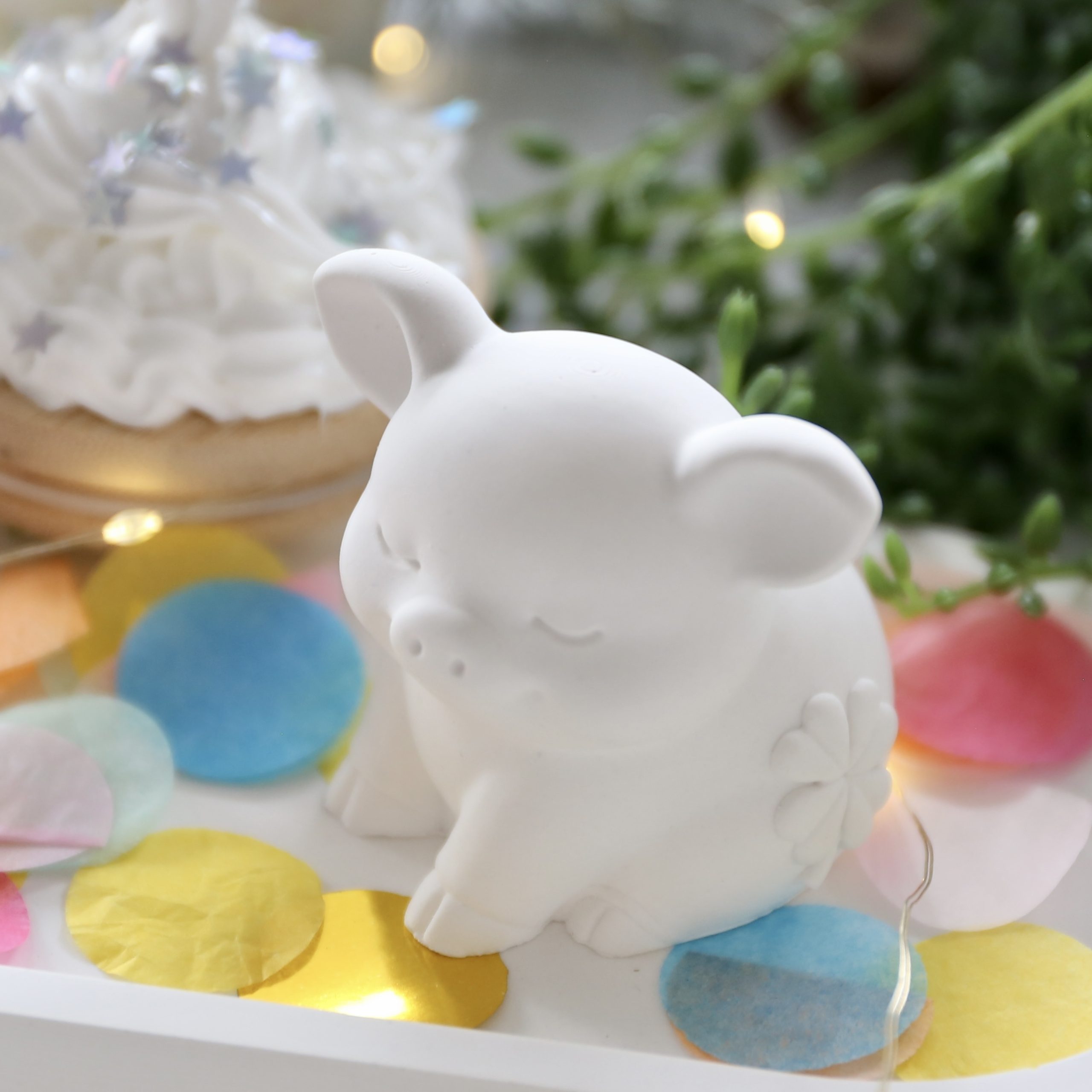 Silikon - Gießform - Kleine Glücksschweinchen - wähle aus 2 Varianten – Bild 2