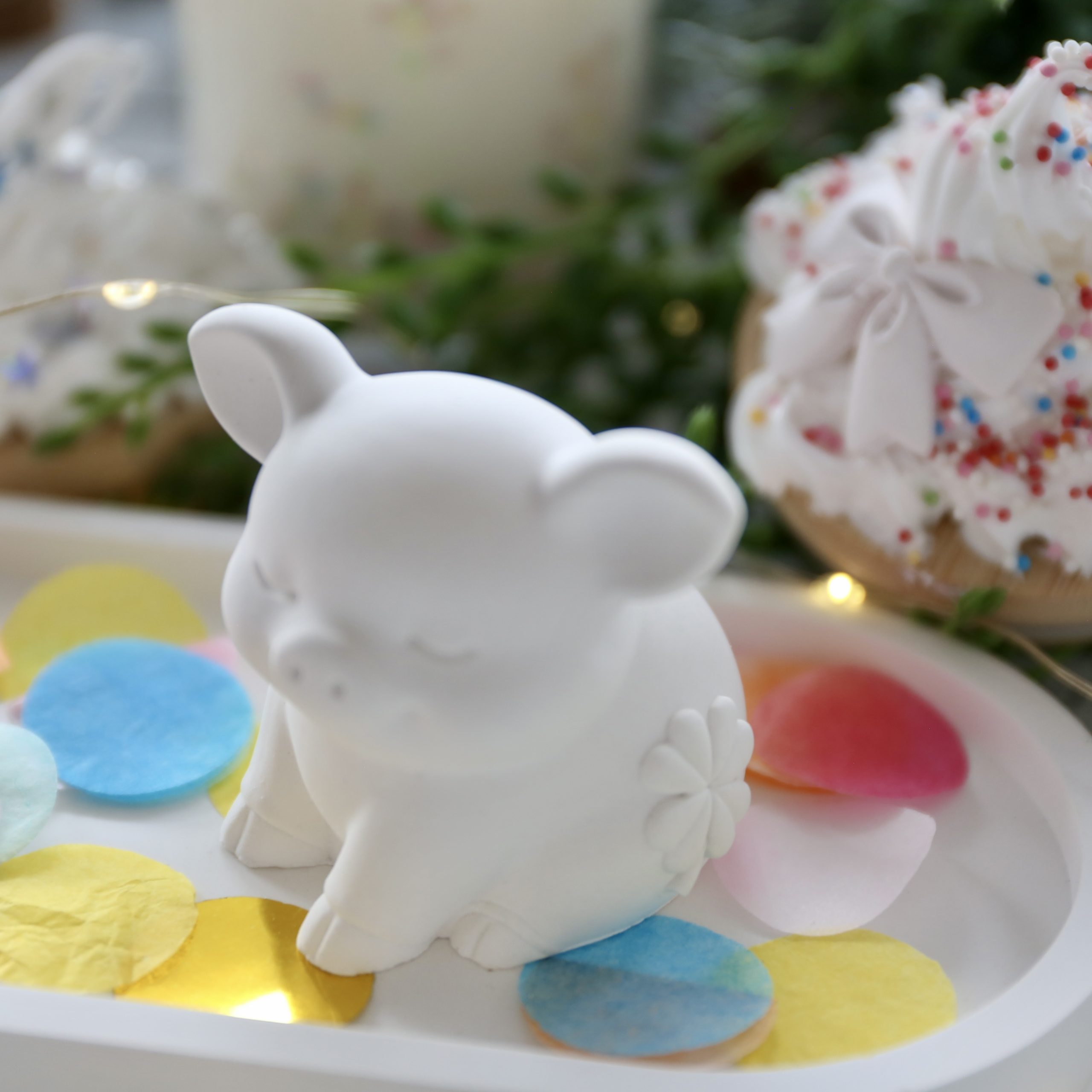 Silikon - Gießform - Kleine Glücksschweinchen - wähle aus 2 Varianten – Bild 3