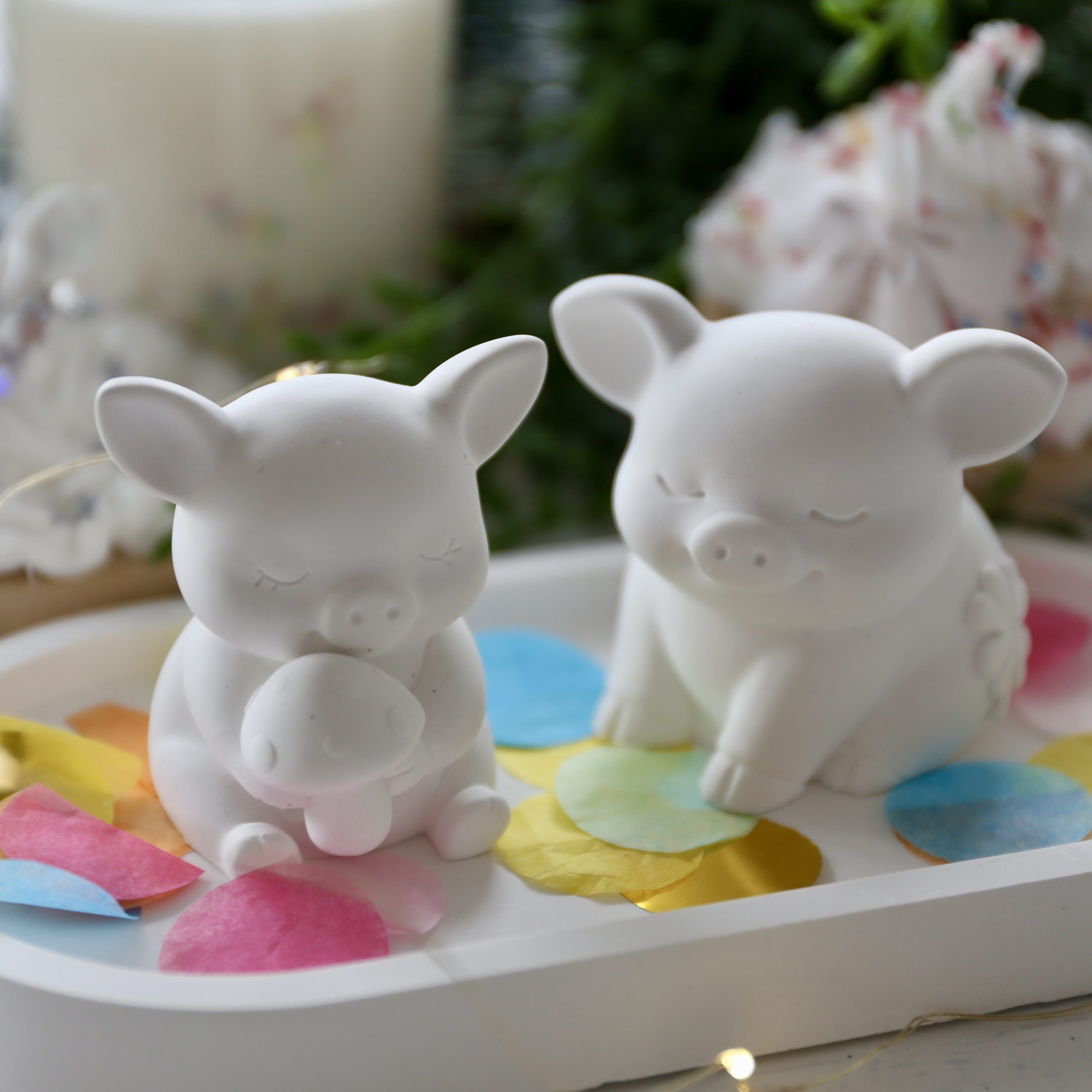 Silikon - Gießform - Kleine Glücksschweinchen - wähle aus 2 Varianten – Bild 12