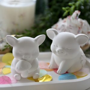 Silikon - Gießform - Kleine Glücksschweinchen - wähle aus 2 Varianten