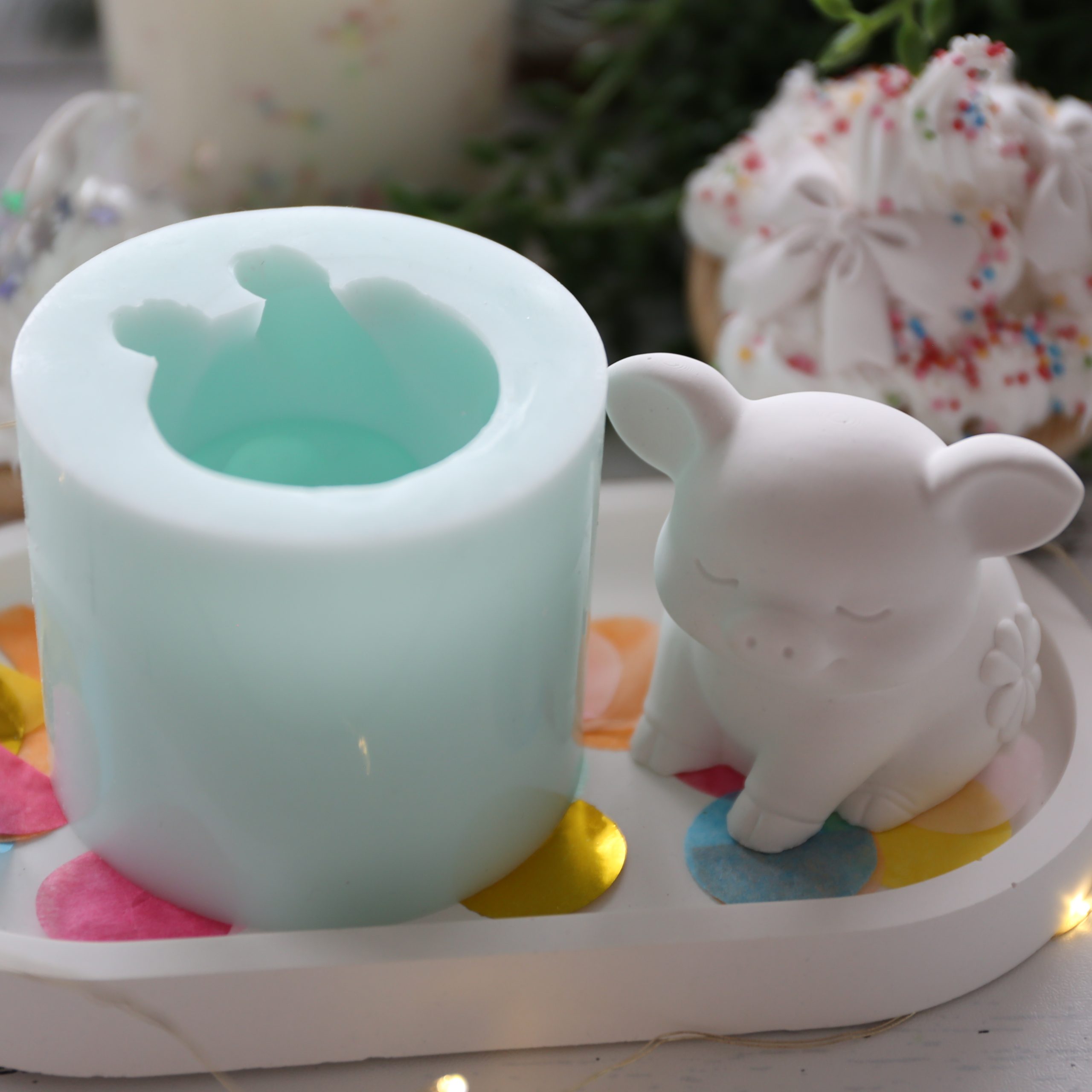 Silikon - Gießform - Kleine Glücksschweinchen - wähle aus 2 Varianten – Bild 20