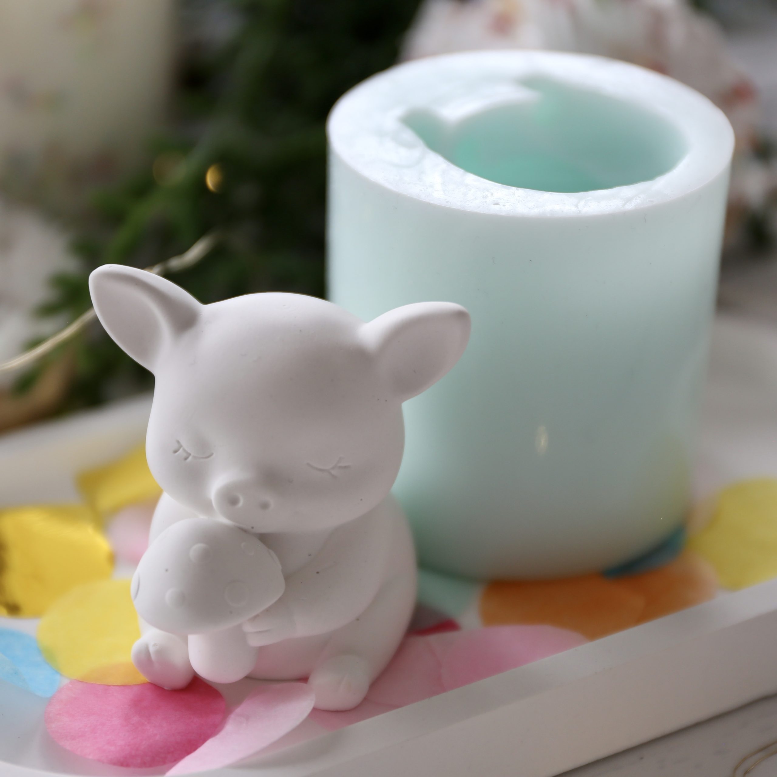 Silikon - Gießform - Kleine Glücksschweinchen - wähle aus 2 Varianten – Bild 22