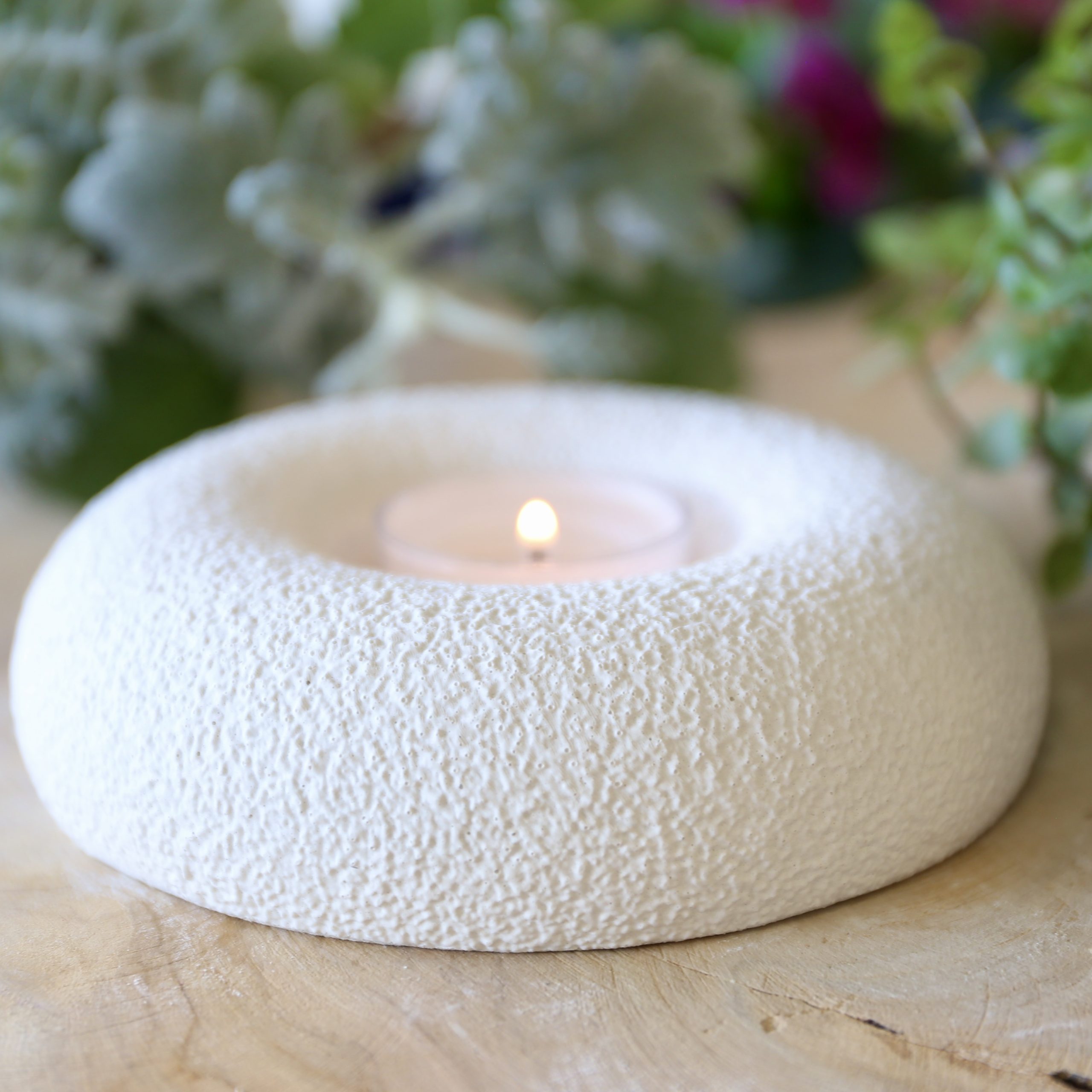 Silikon - Gießform - Kerzenteller - dicker Rand - 2 Varianten - für Stumpenkerze oder Teelicht – Bild 12