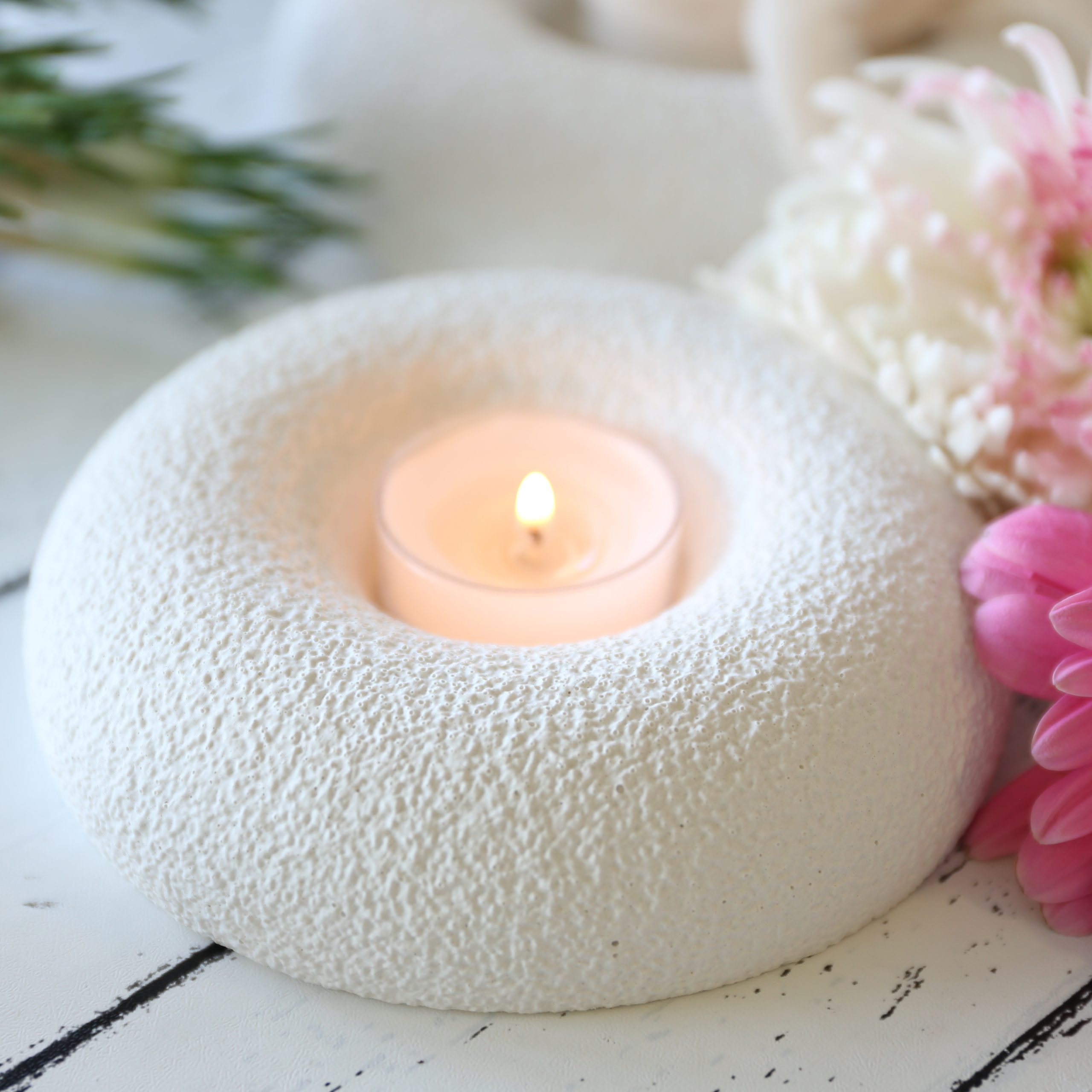 Silikon - Gießform - Kerzenteller - dicker Rand - 2 Varianten - für Stumpenkerze oder Teelicht – Bild 19