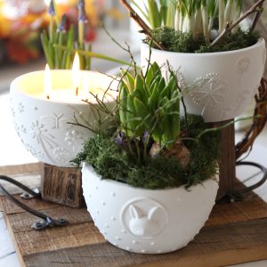 Silikon - Gießform - Dekoschale - Frühlingsdesigns - wähle aus 5 Motiven