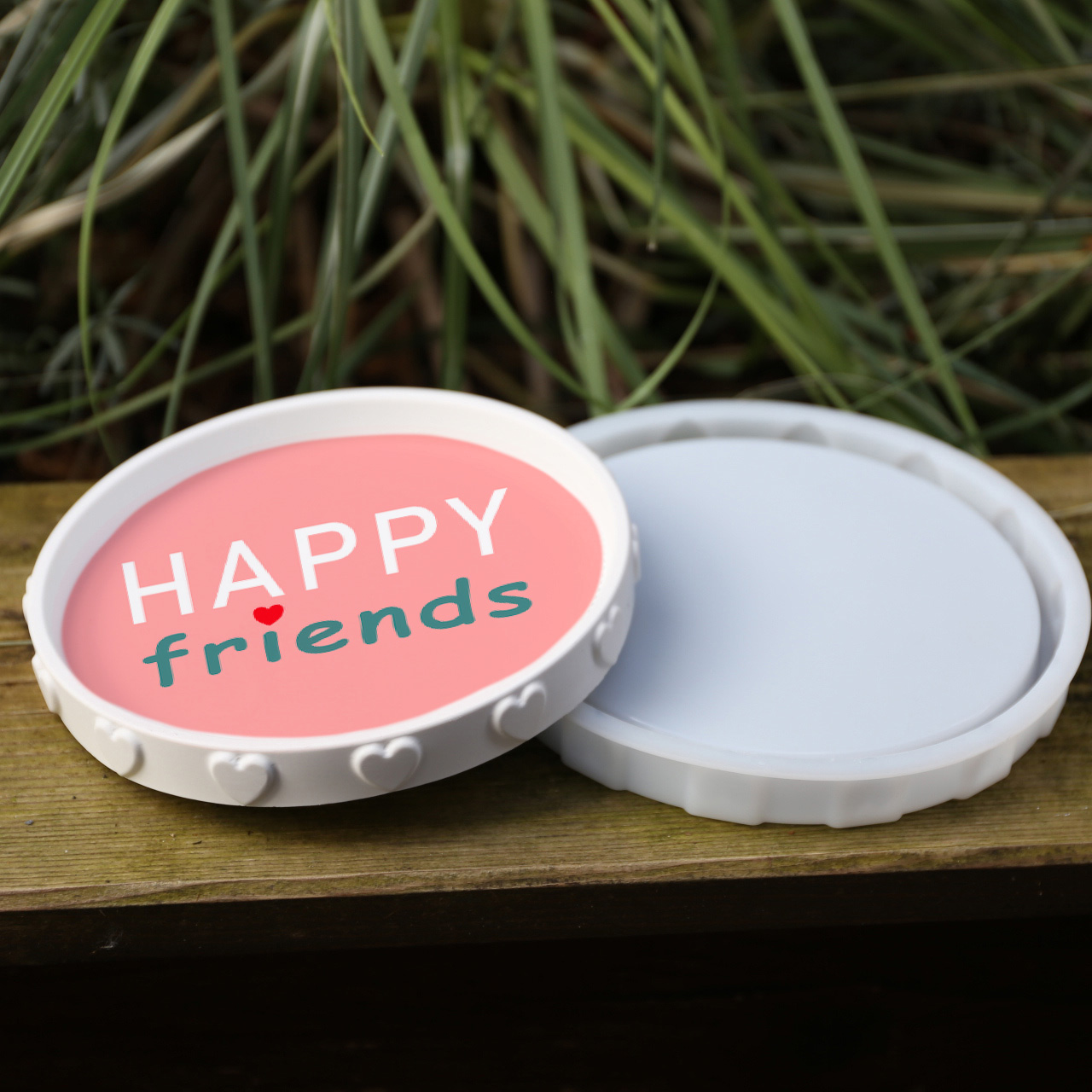 Outdoorstoff - Winterliebe - Inlays für Silikon - Dekoteller - Tablett und Probier Set - wählbar aus 4 Größen - ela ideen - abby and amy – Bild 7