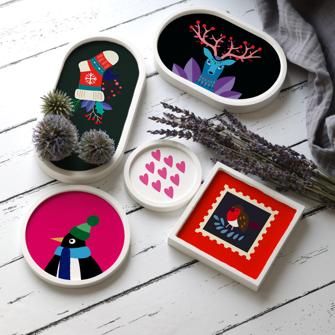 Outdoorstoff - Xmas - Inlays für Silikon - Probierset - Hamburger Liebe - abby and amy