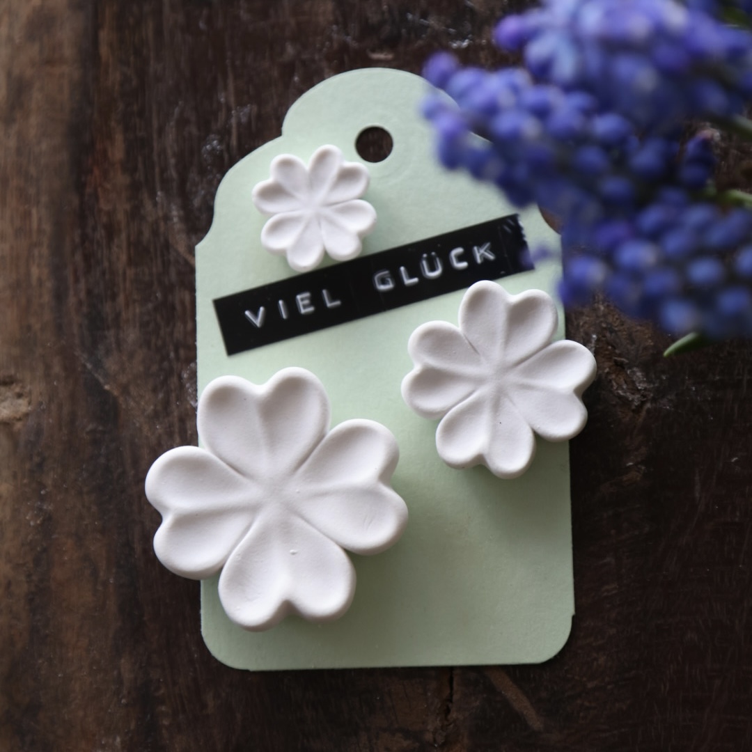Silikon - Gießform - Mini - Vierblättrige Kleeblätter - Glückbringer - Multiform – Bild 5