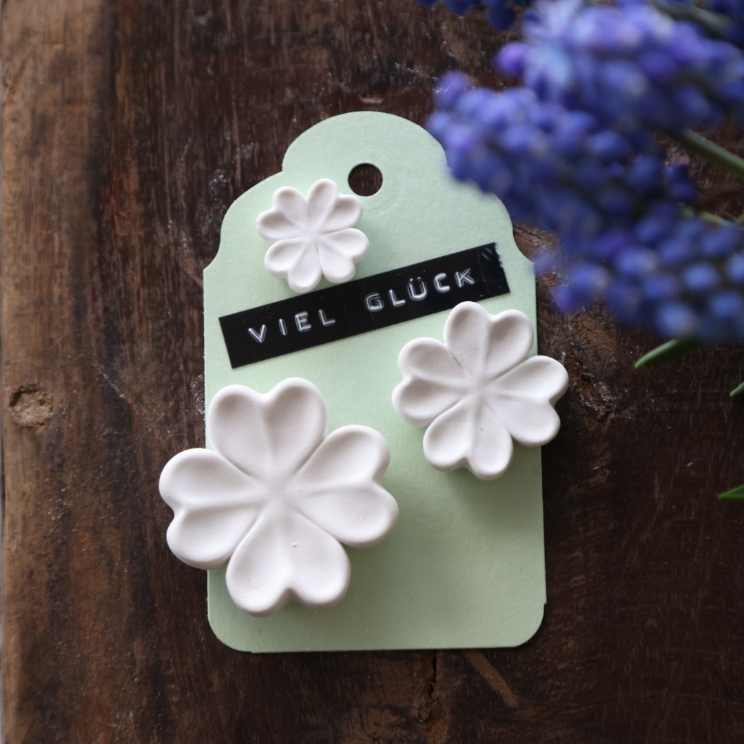 Silikon - Gießform - Mini - Vierblättrige Kleeblätter - Glückbringer - Multiform – Bild 6