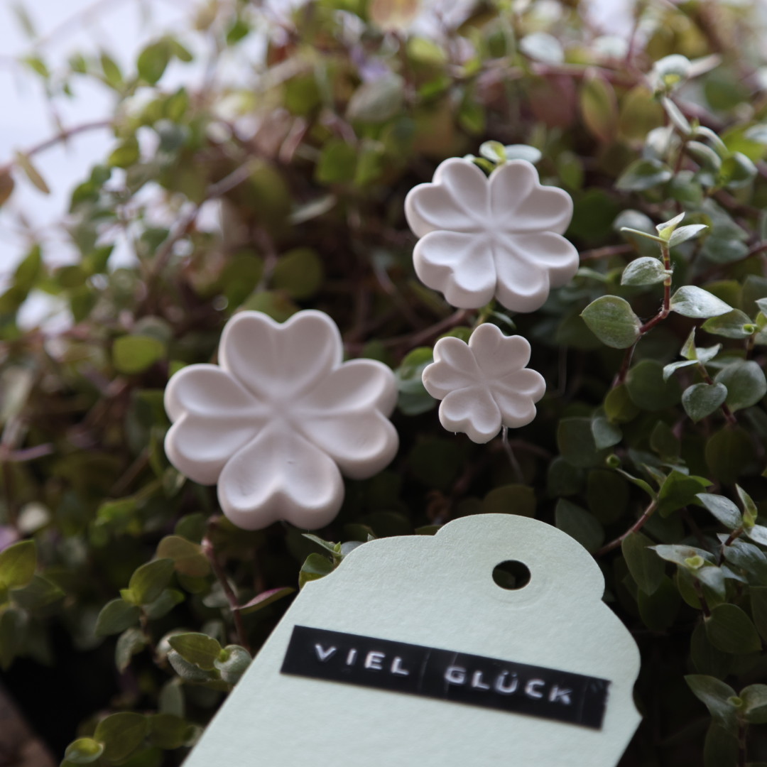 Silikon - Gießform - Mini - Vierblättrige Kleeblätter - Glückbringer - Multiform – Bild 8