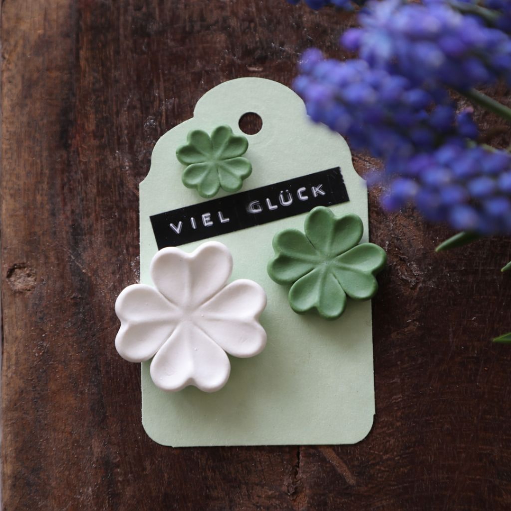 Silikon - Gießform - Mini - Vierblättrige Kleeblätter - Glückbringer - Multiform – Bild 2