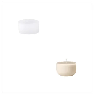 Silikon - Gießform - Kerzen-Refill für Besondere Christbaumkugeln - Kerzenglas - Kerzengefäß - 6,8oz - offizieller Partner von Boowan Nicole