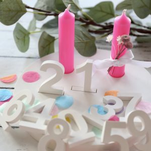 Silikon - Gießform - Silikonmatte für kleine Zahlen 0-9 - für Steckleisten