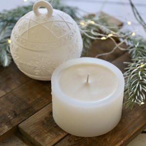 Silikon - Gießform - Kerzen-Refill für Wunderschöne Christbaumkugel - Schneeflocken - Kerzenglas - Kerzengefäß - 7,5oz - offizieller Partner von Boowan Nicole