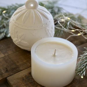 Silikon - Gießform - Kerzen-Refill für Wunderschöne Christbaumkugel - Stechpalme - Kerzenglas - Kerzengefäß - 6,8oz - offizieller Partner von Boowan Nicole