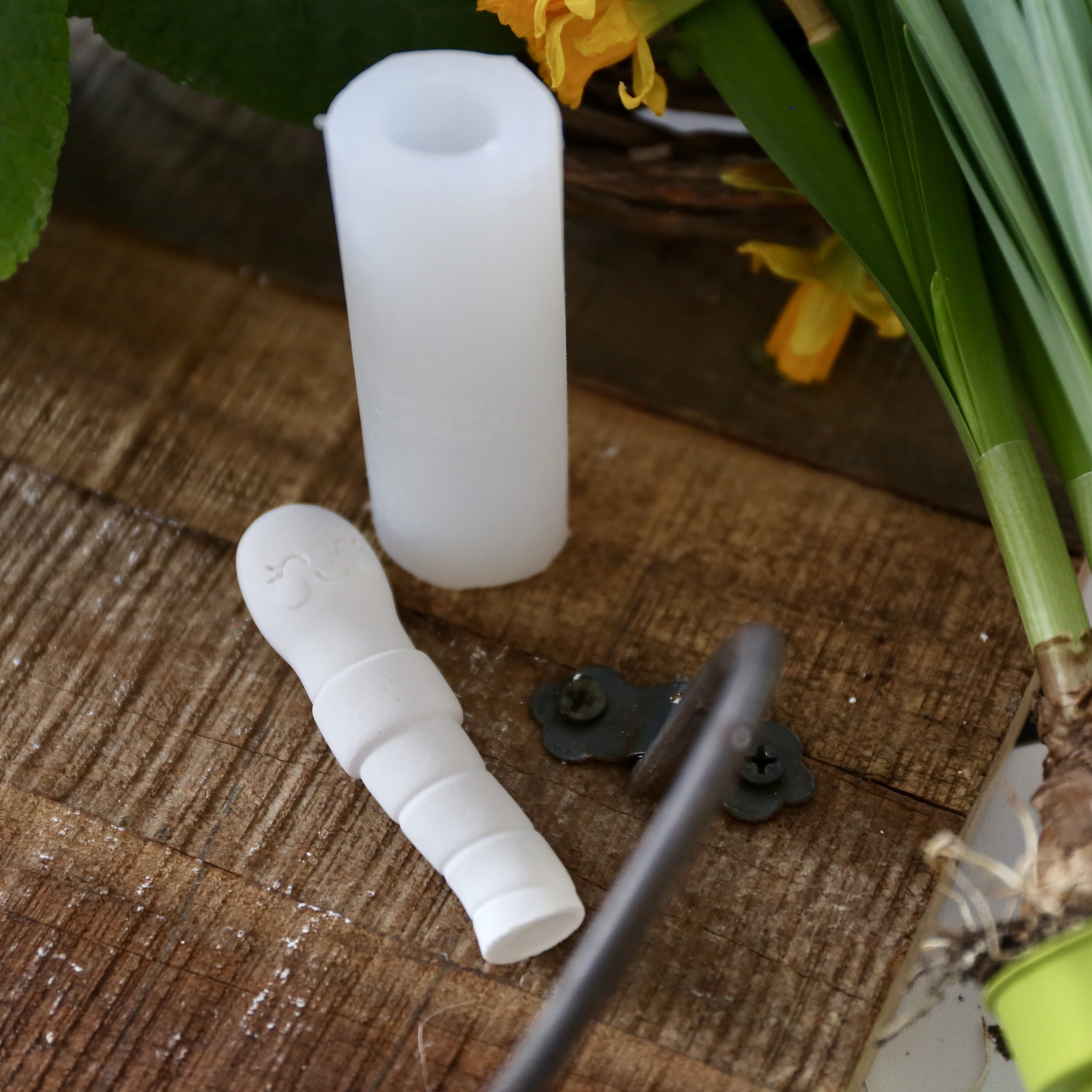 Silikon - Gießform - Süßer Regenwurm - Gartenstecker – Bild 3