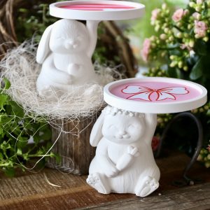 Silikon - Gießform - Niedliche Osterhasen - Tellerhalter - Ostern - wähle aus 2 Varianten