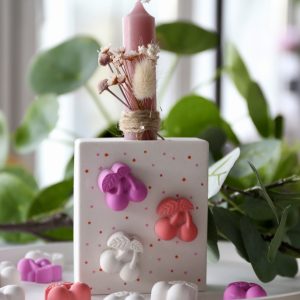 Silikon - Gießform - Matte - Kleine Kirschen - für 14 Stk.