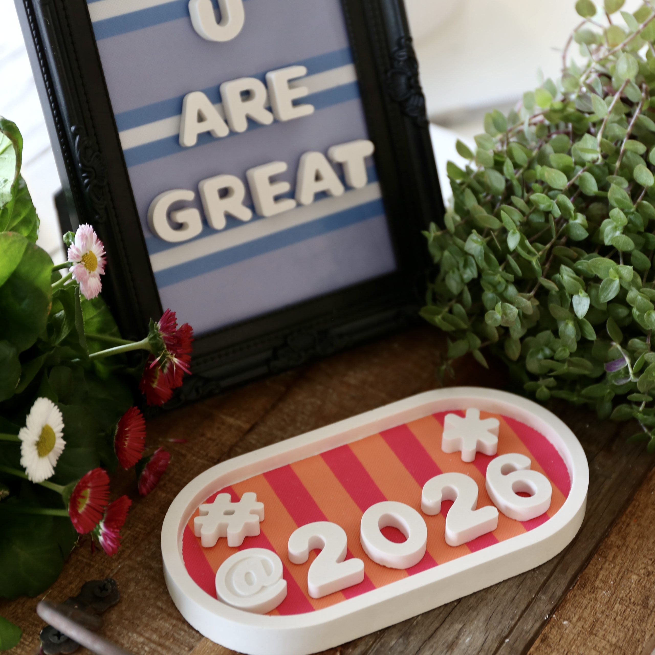 Silikon – Gießform – Matte - Breite Buchstaben / Zahlen und Sonderzeichen - wähle aus 2 Optionen – Bild 7