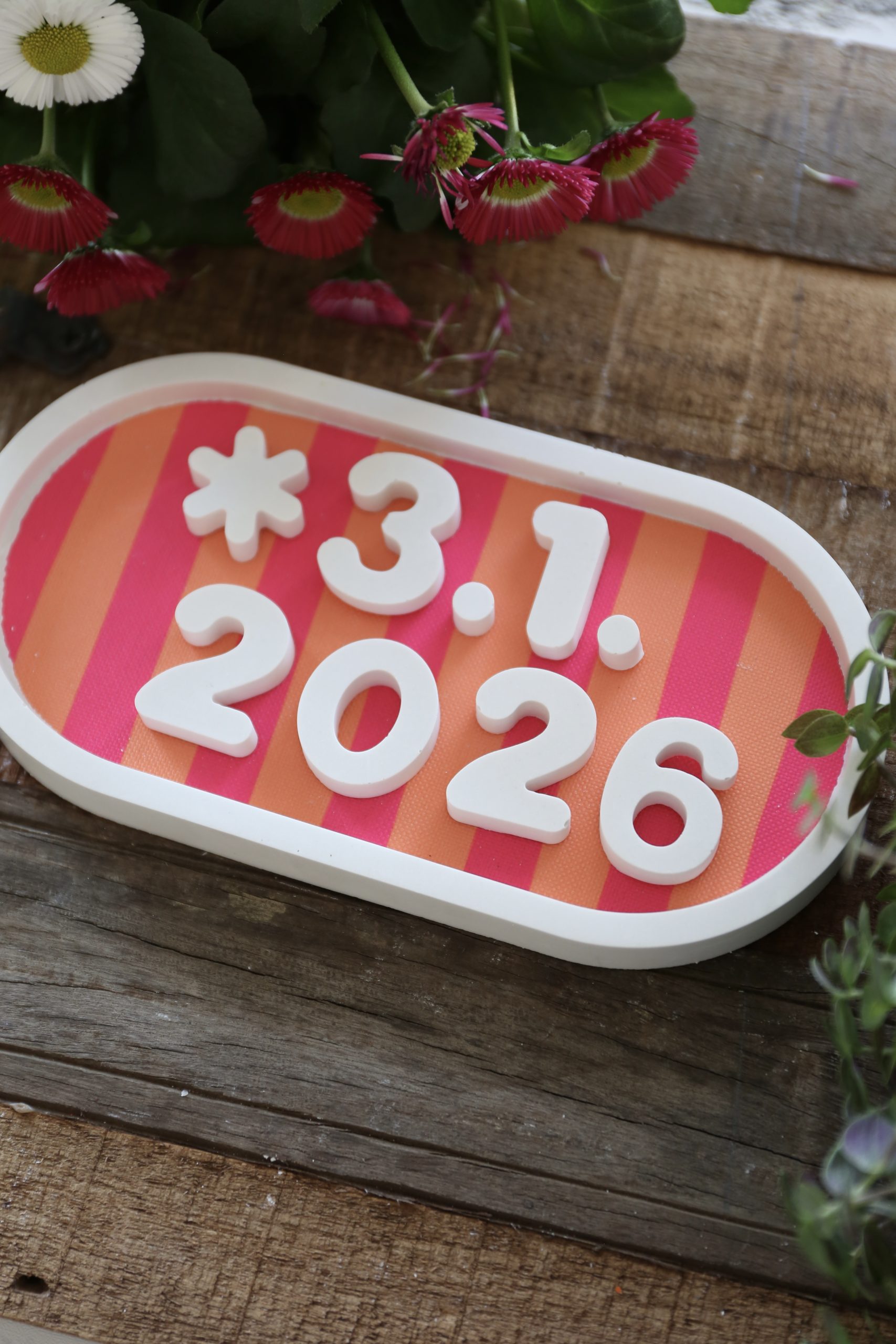 Silikon – Gießform – Matte - Breite Buchstaben / Zahlen und Sonderzeichen - wähle aus 2 Optionen – Bild 10