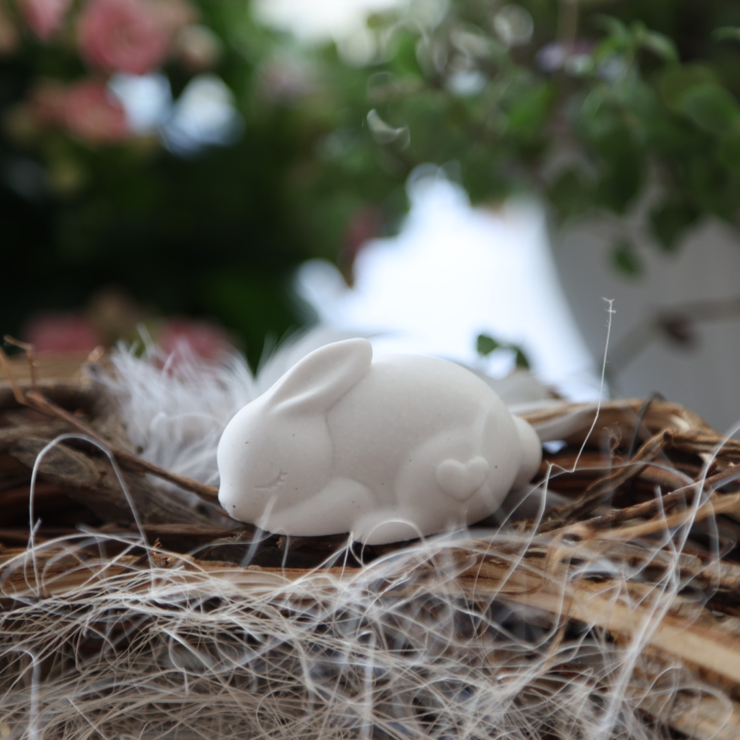 Silikon - Gießform - Müdes Häschen - Dekohase - Osterhase - mit Herz – Bild 8