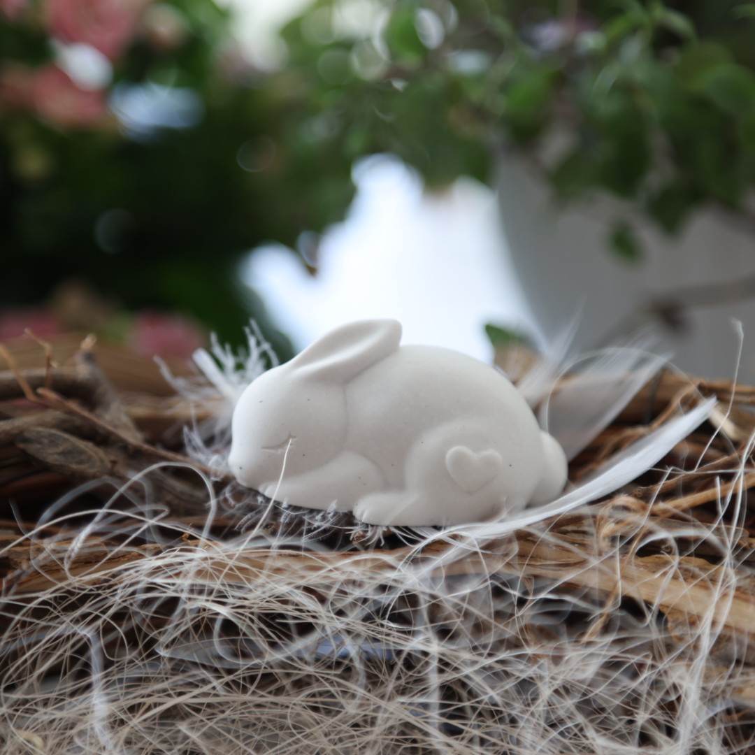 Silikon - Gießform - Müdes Häschen - Dekohase - Osterhase - mit Herz – Bild 9