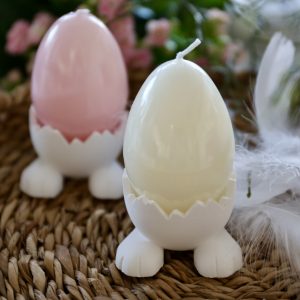 Silikon - Gießform - Eierbecher - Eierschale mit Hasenfüßen