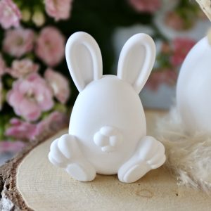 Silikon - Gießform - Osterei mit Hasenohren und Hasenfüßen