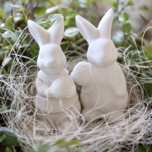 Silikon - Gießform - Klein Osterhasen mit Ostereiern - wähle aus 2 Varianten