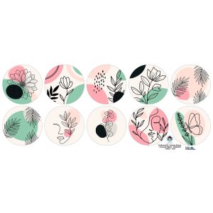 Outdoorstoff - La Dolce Vita - Summer Breeze - Dekoteller - Tablett - mit Sternen/Herzen - Frida Kreativ - in 2 Größen - abby and amy