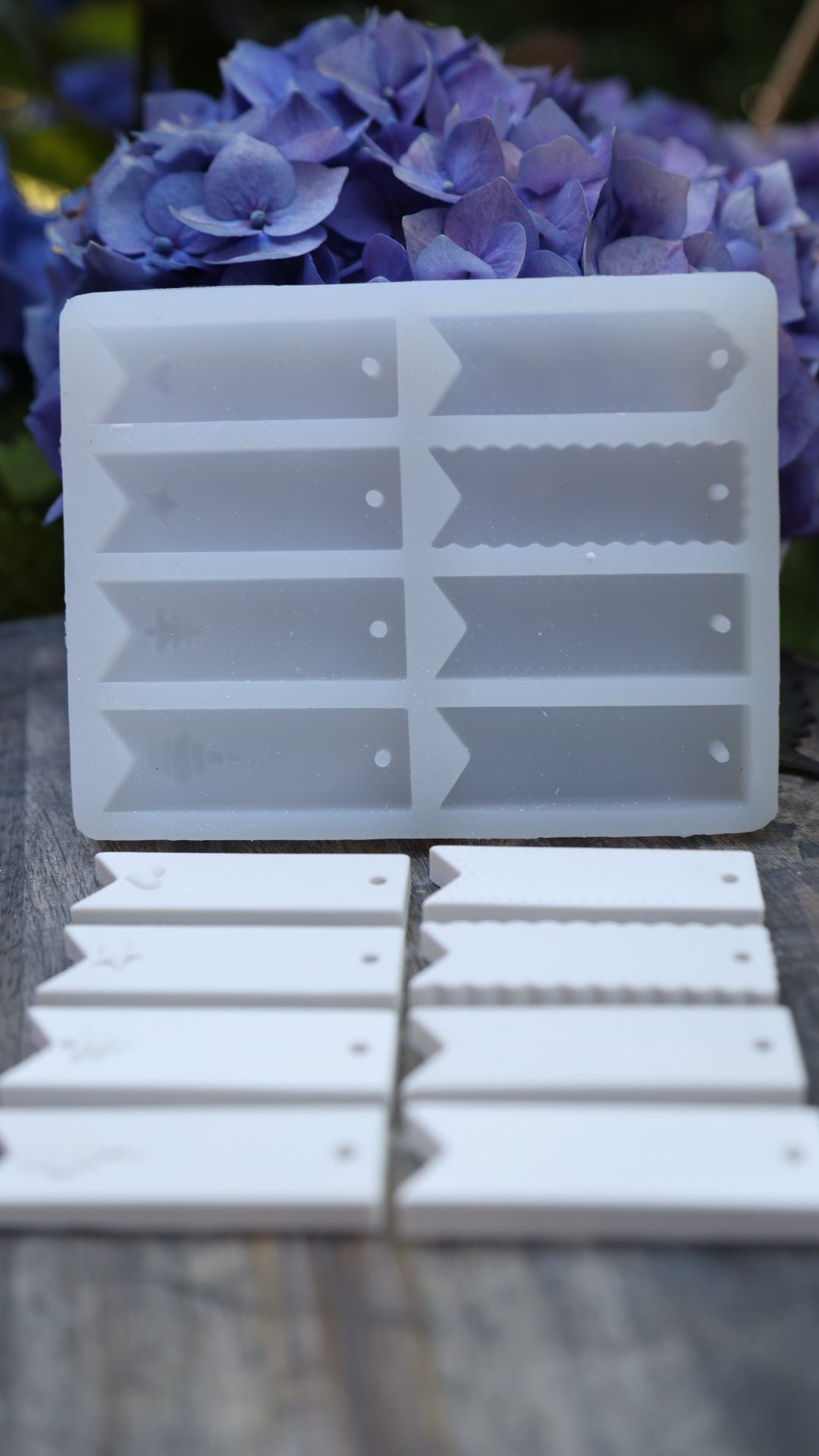 Silikon - Gießform - Silikonmatte - kleine Hangtags / Geschenkanhänger – Bild 10