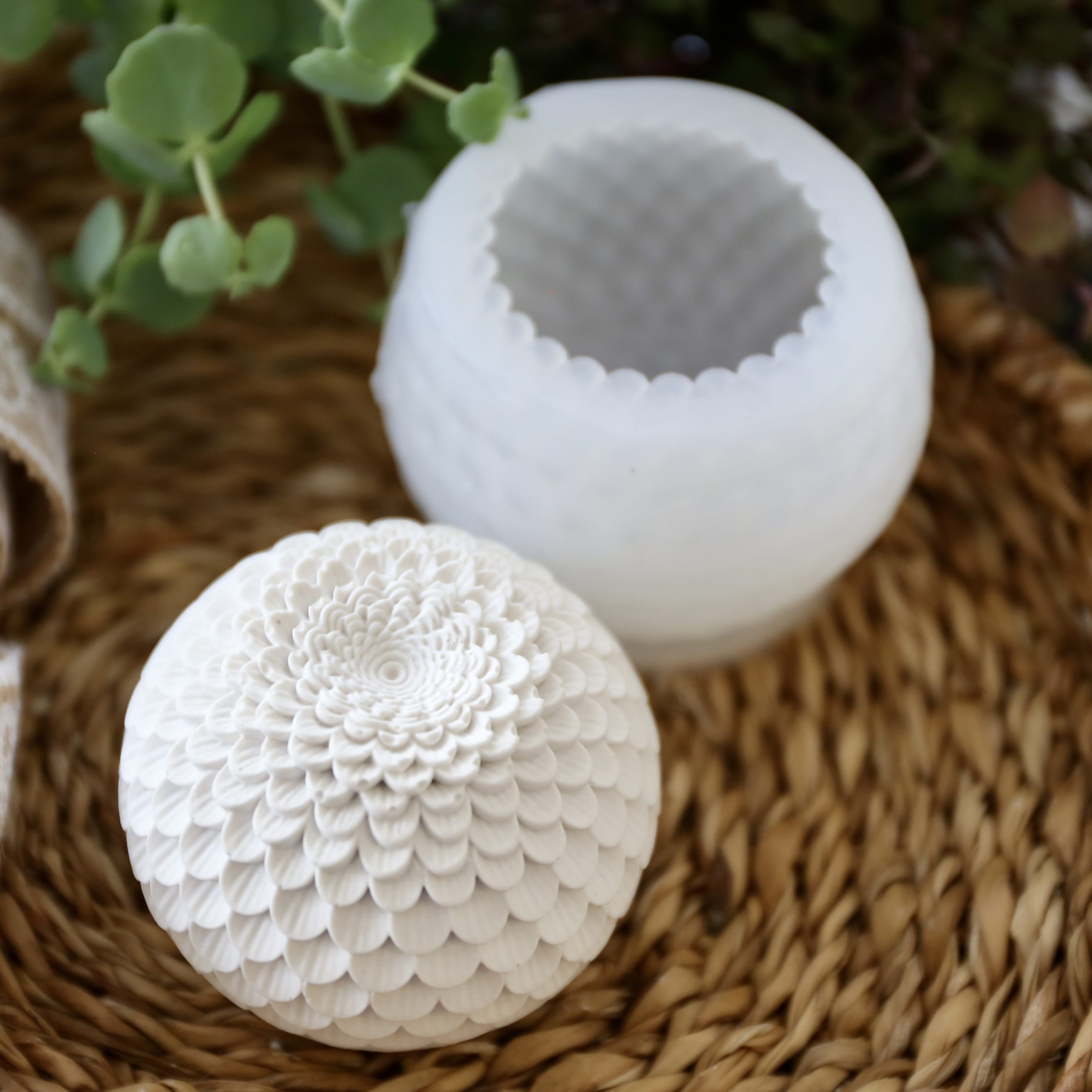 Silikon - Gießform - Wunderschöne Blumenkugel - Blütenkugel - Gartenstecker - wähle auf 5 Optionen – Bild 34