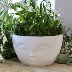 Silikon - Gießform - Beautiful Face - Dekoschale - Pflanzschale
