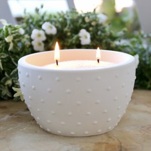 Silikon - Gießform - Schale mit kleinen Punkten - Dekoschale - Pflanzschale - Kerzenschale
