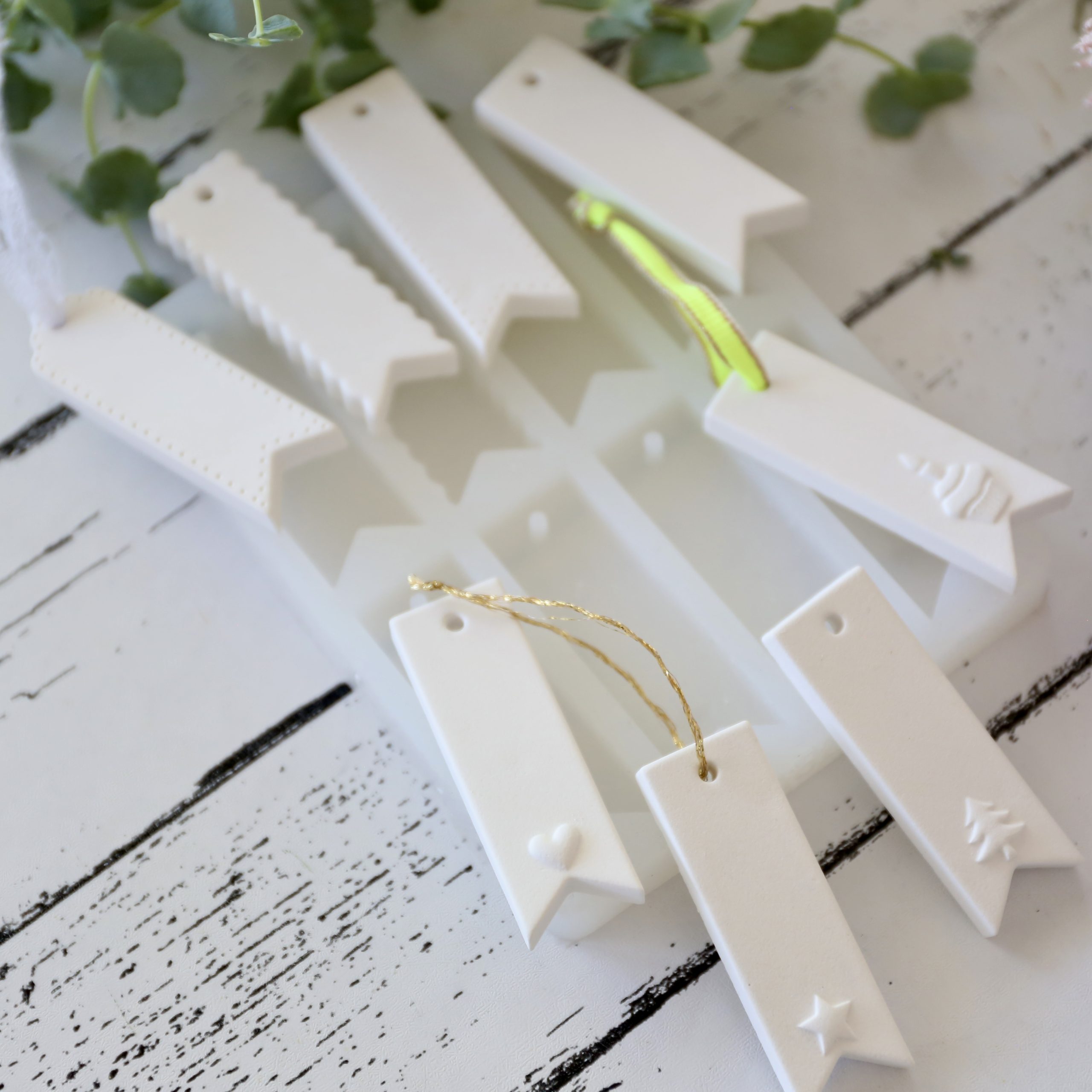 Silikon - Gießform - Silikonmatte - kleine Hangtags / Geschenkanhänger – Bild 23