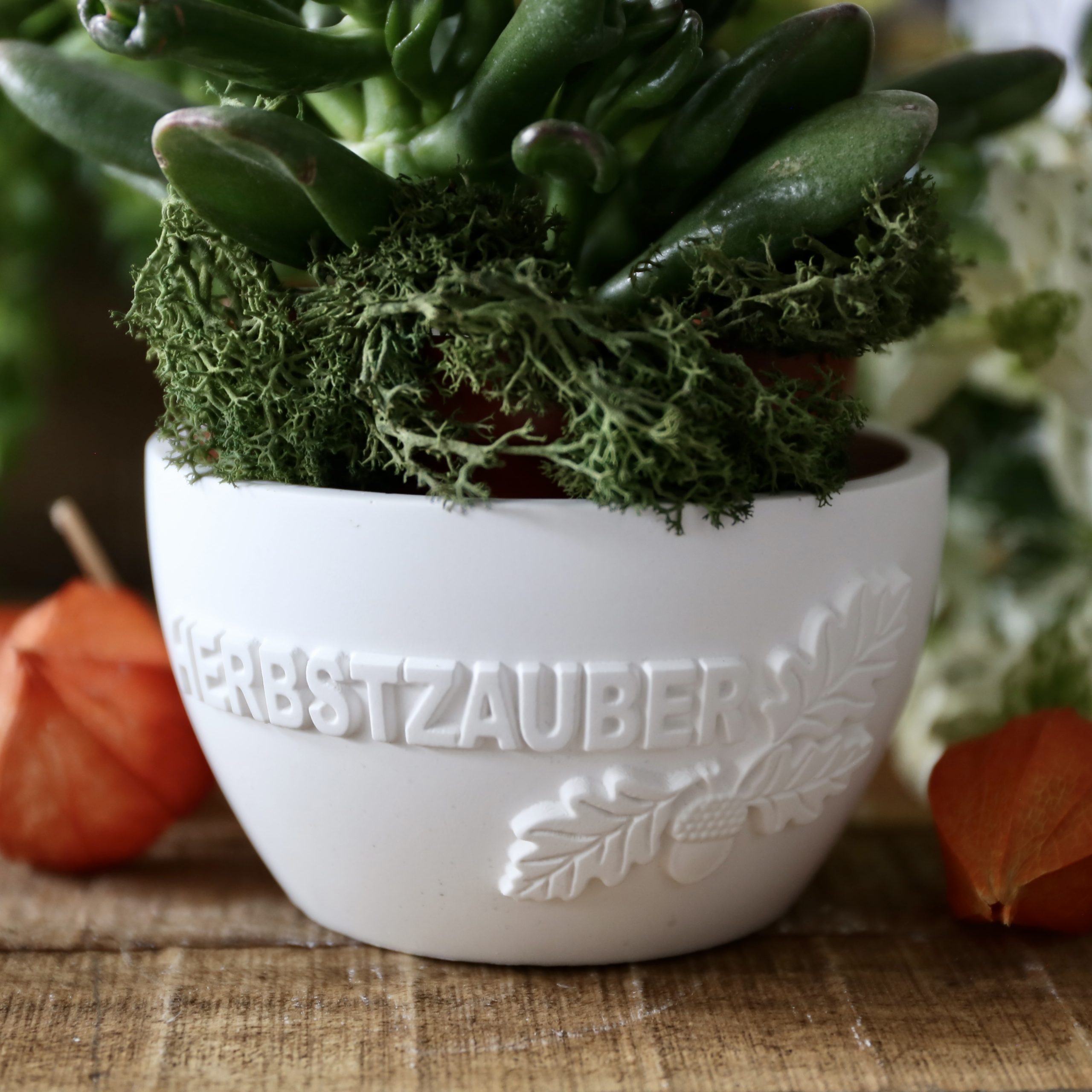 Silikon - Gießform - Herbstzauber - Dekoschale - Pflanzschale – Bild 13