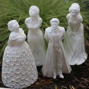 Silikon - Gießform - Schnupperfigur - Feine Gesellschaft - Gartendame / Gartenherr - für Blüten - wähle aus 4 Designs