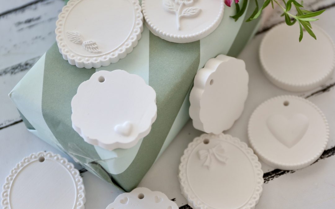 Silikon – Gießform – Silikonmatte – kleine runde Geschenkanhänger