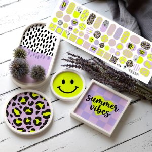 Outdoorstoff - Neon Summer - Inlays für Silikon - Probierset - studio.mARTinchen - abby and amy