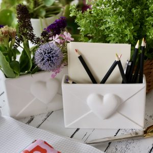 Silikon - Gießform - Liebesbrief - Vase - Deko für Hochzeit / Verlobung